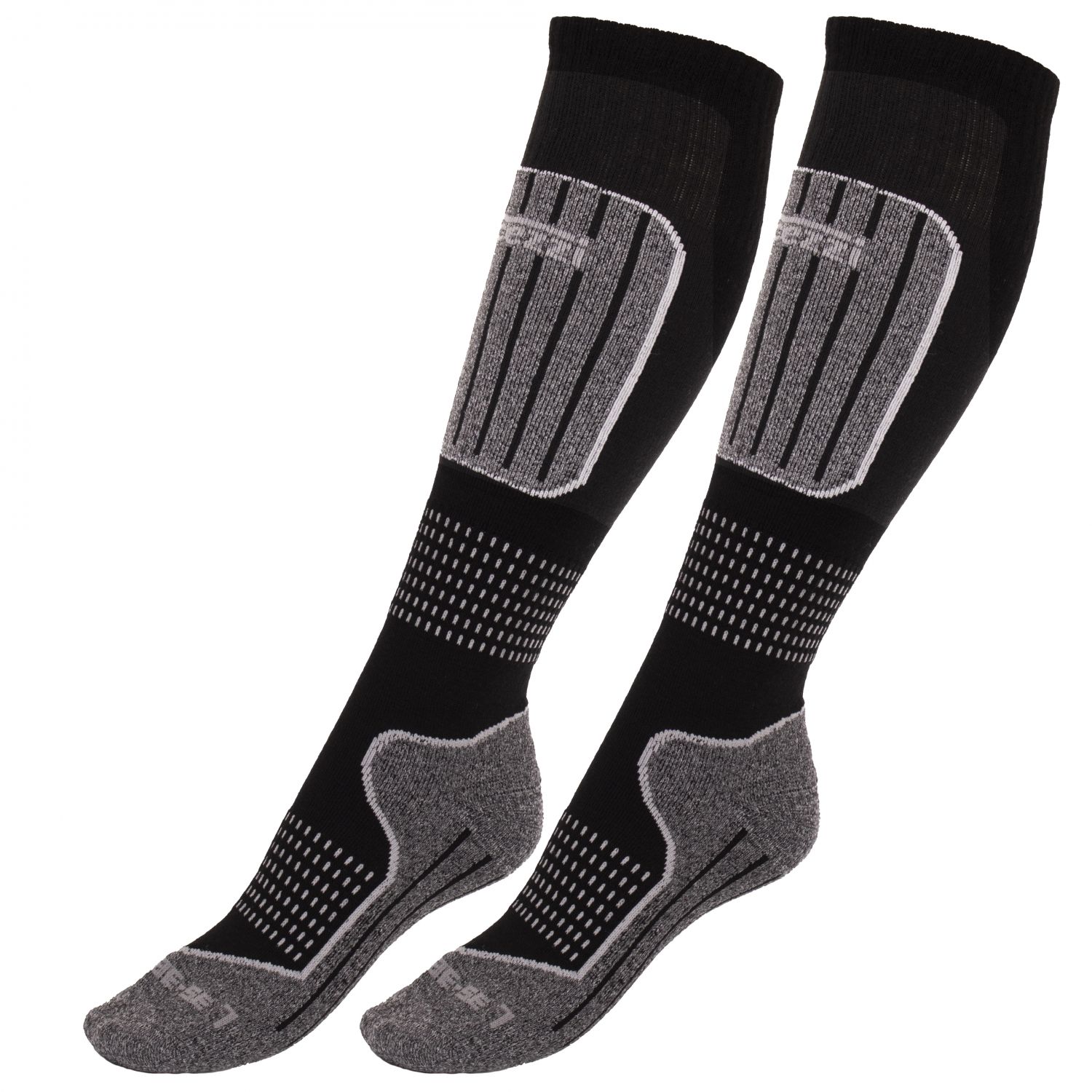 Accezzi Merino 20 ski socks, 2 pairs, junior, black