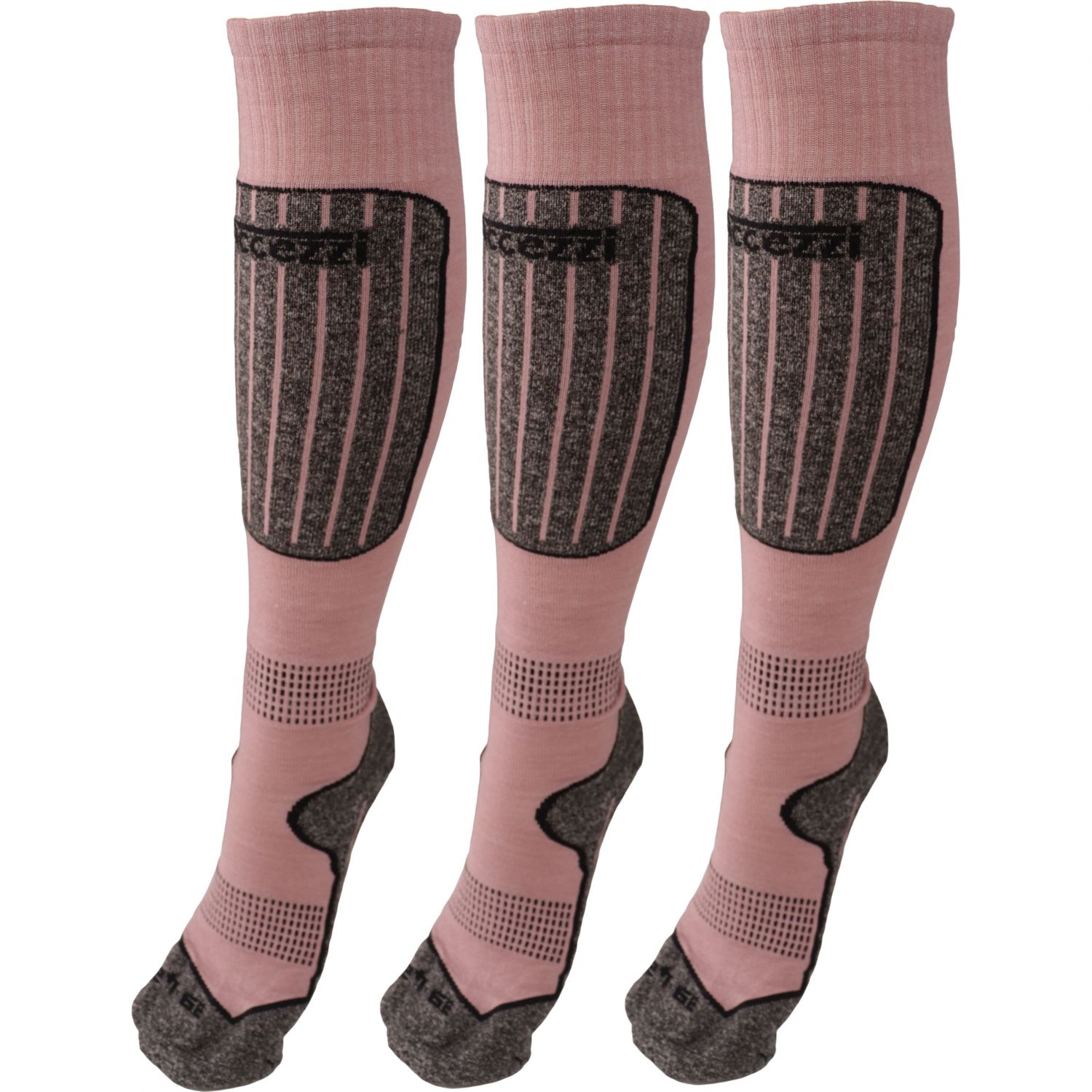 Accezzi Merino 20, ski socks, women, 3 pairs, rose