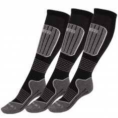 Accezzi Merino 20 ski sokken, 3 paar, zwart