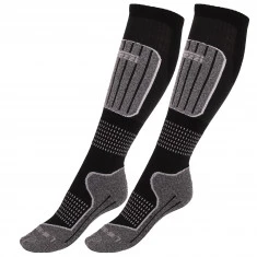 Accezzi Merino 20 Skisocken, 2 paar, Junior, schwarz