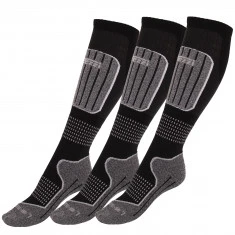 Accezzi Merino 20 Skisocken, 3 paar, schwarz