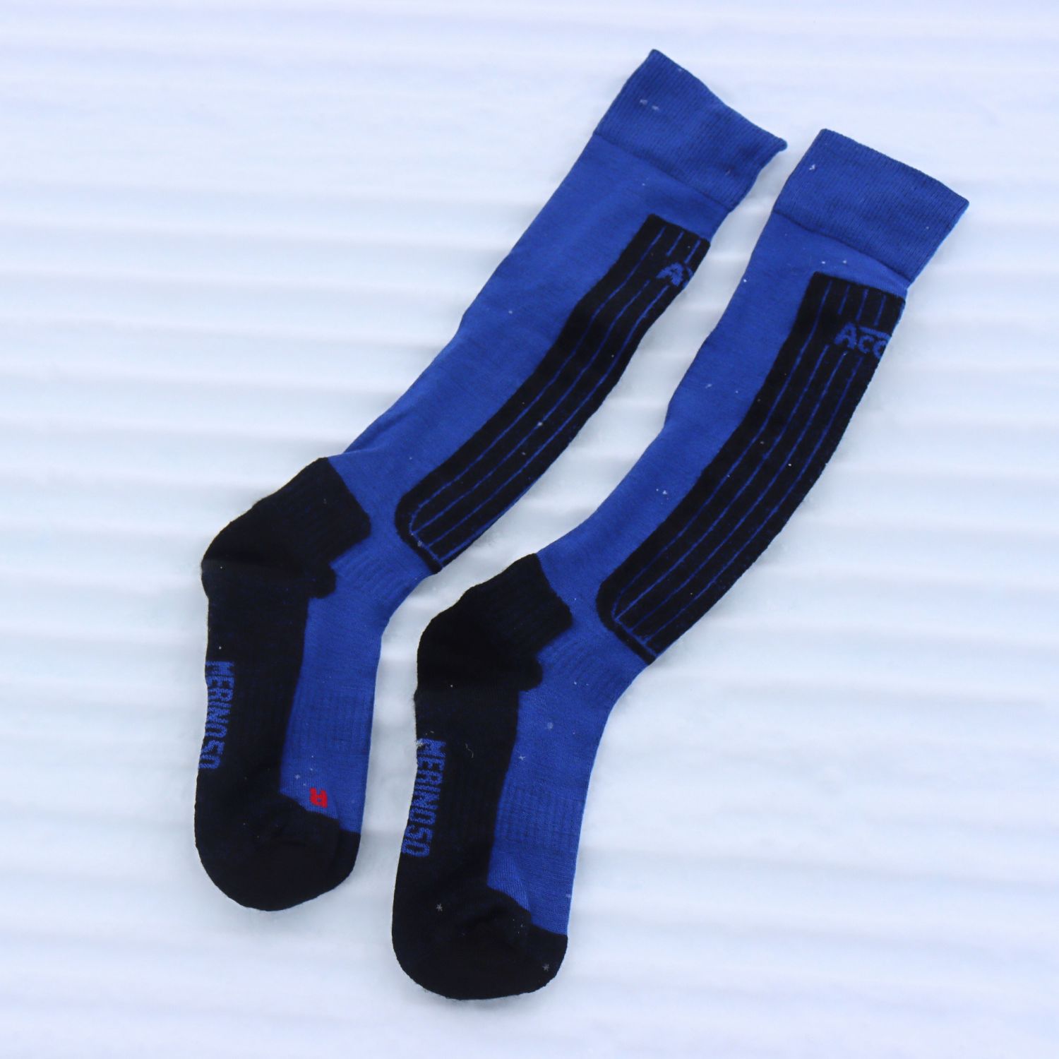 Accezzi Merino 50, meias de esqui, azul