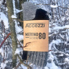 Accezzi Merino 80, chaussettes de ski, noir