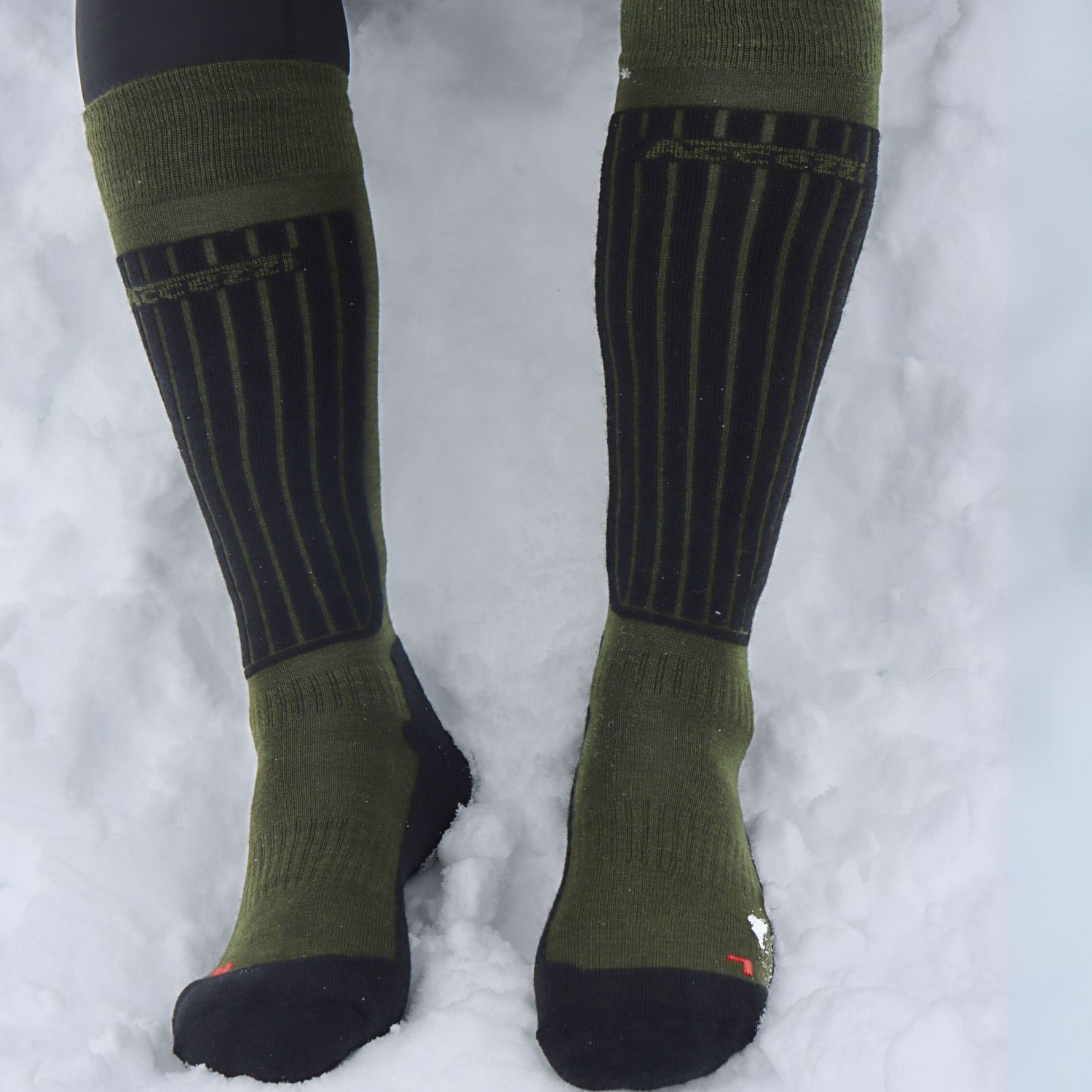 Accezzi Merino 80, ski socks, army