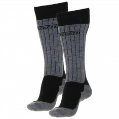 Accezzi Merino 80 ski sokken, 2 paar, zwart
