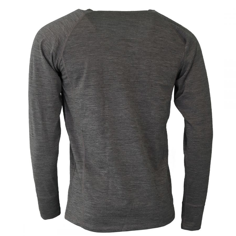 Accezzi Merino, biancheria intima da sci, uomo, grigio, 2 set