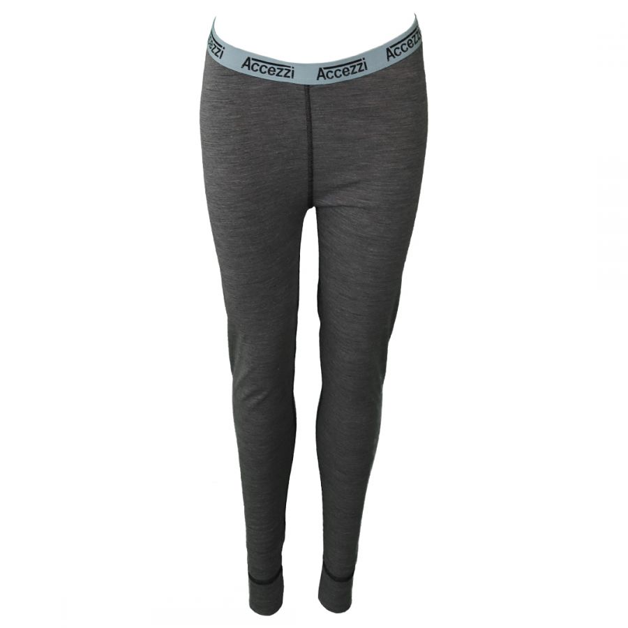 Accezzi Merino, intimo da sci, donna, grigio