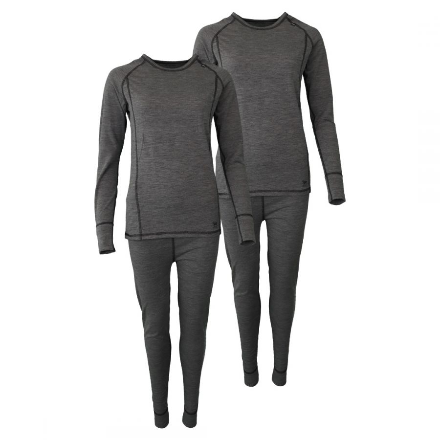 Accezzi Merino, női sí alsónemű, szürke, 2 szett