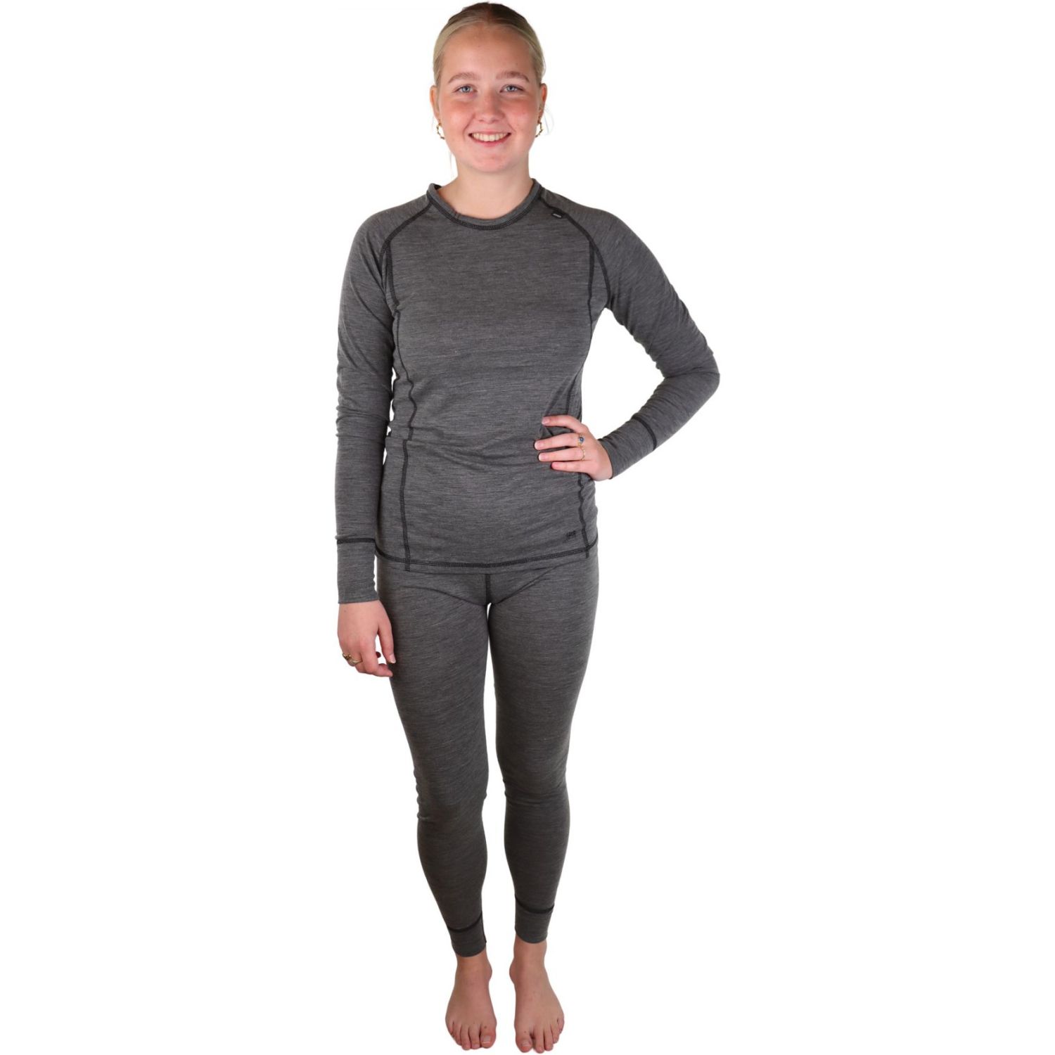 Accezzi Merino, Undertøy, Dame, Grey Melange