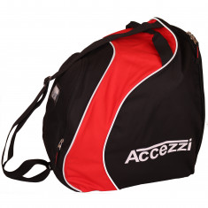 Accezzi Sapporo, boot- and helmet bag, black/red