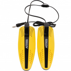 Accezzi shoe/boot dryer, black/yellow