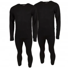 Accezzi Skiunterwäsche, Herren, schwarz, 2 Sets