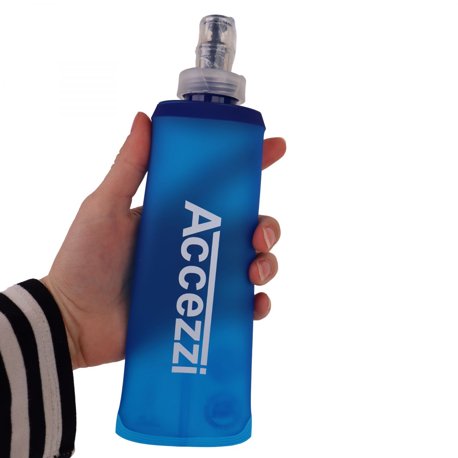 Accezzi Soft Bottle, fľaša na pitie, 250 ml, modrá