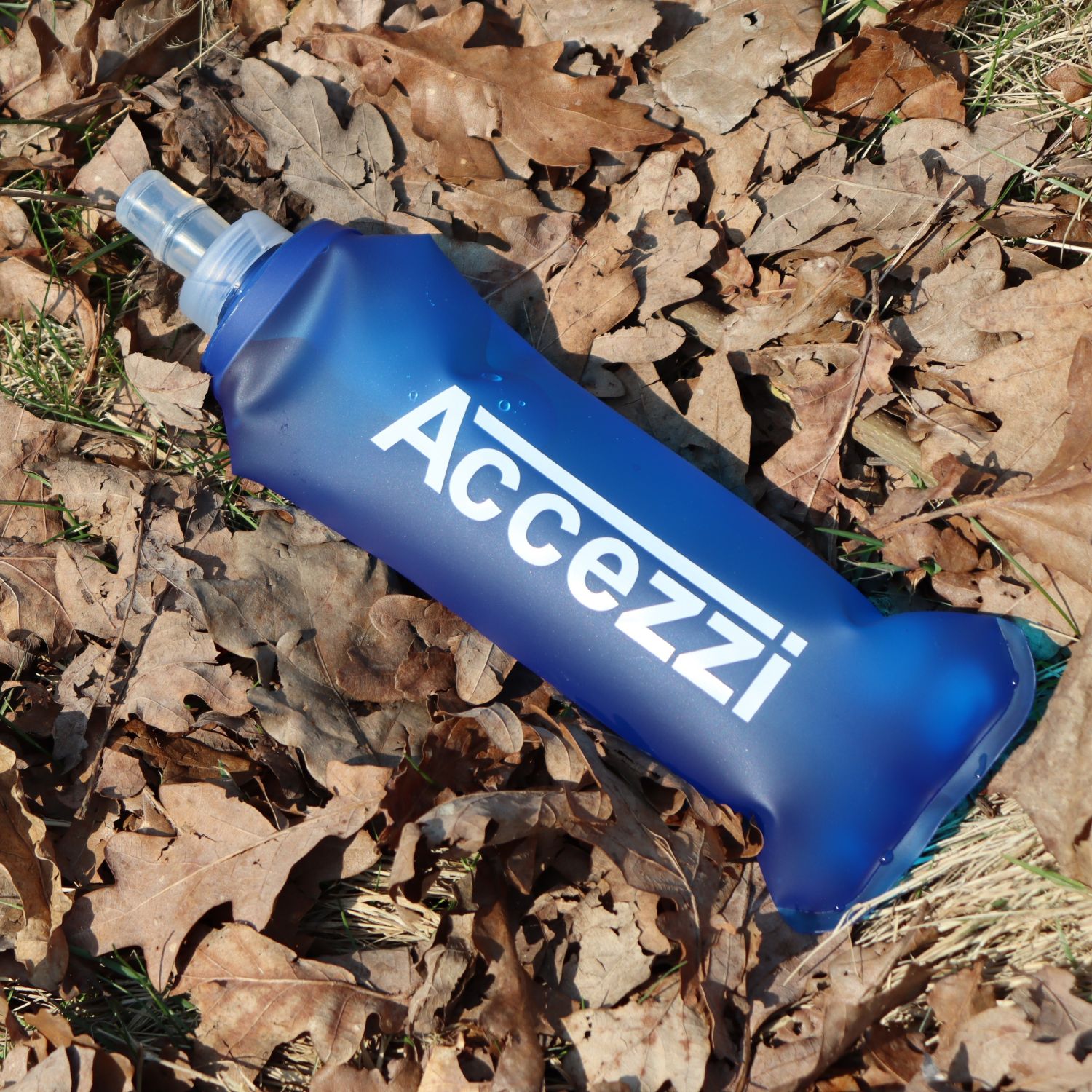 Accezzi Soft Bottle, fľaša na pitie, 250 ml, modrá