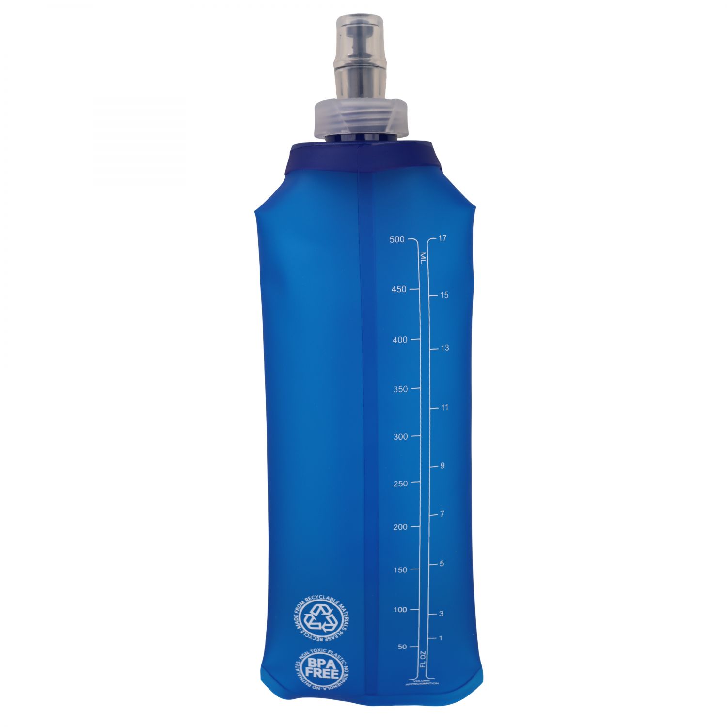 Accezzi Soft Bottle, fľaša na pitie, 500 ml, modrá