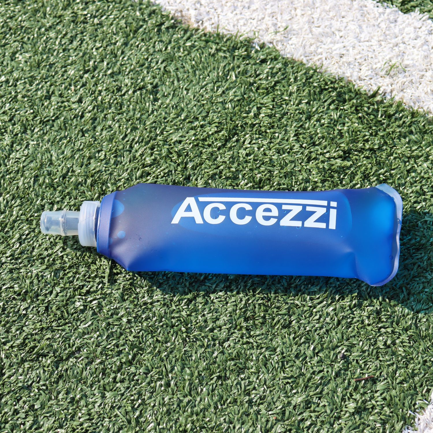 Accezzi Soft Bottle, fľaša na pitie, 500 ml, modrá