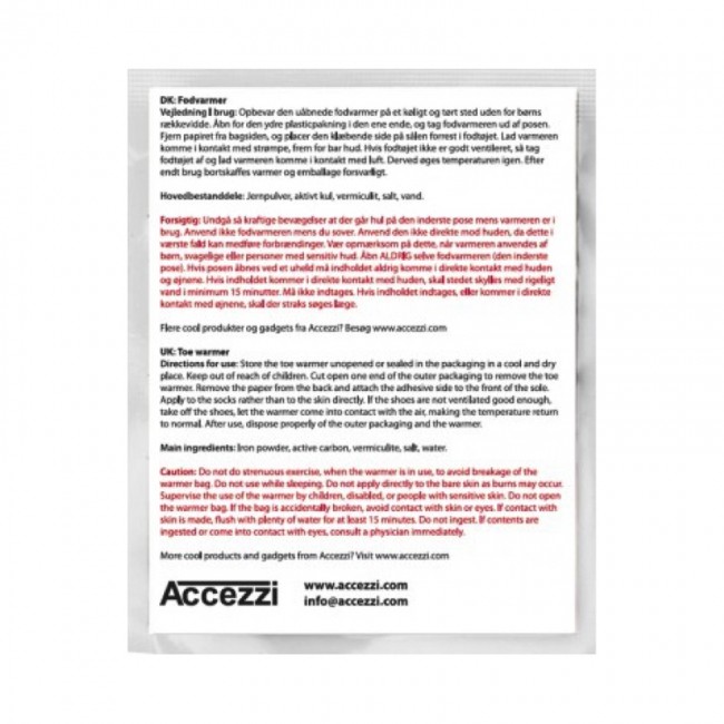Accezzi Toe Warmer, 50 pairs