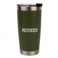 Accezzi stainless steel tumbler, 590 ml, dark green