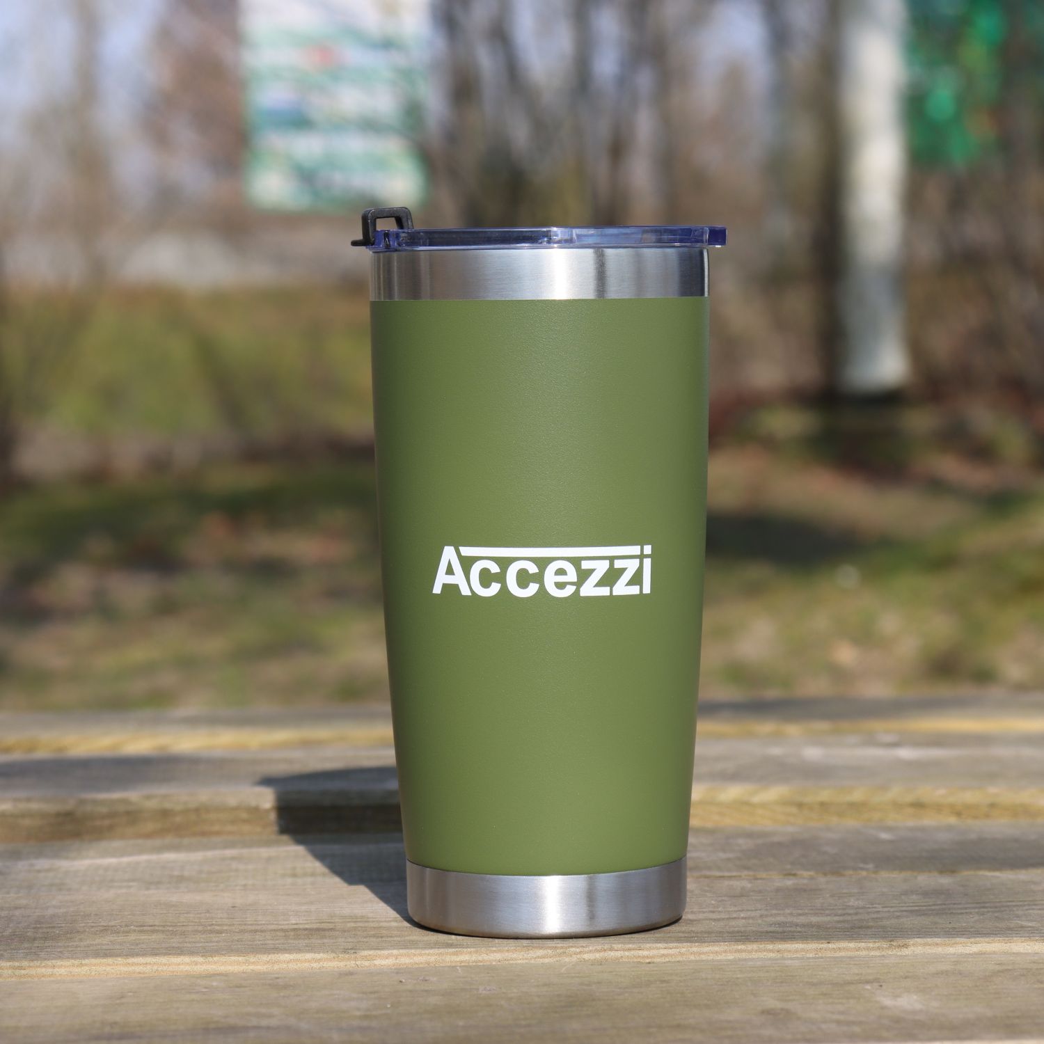 Accezzi stainless steel tumbler, 590 ml, dark green