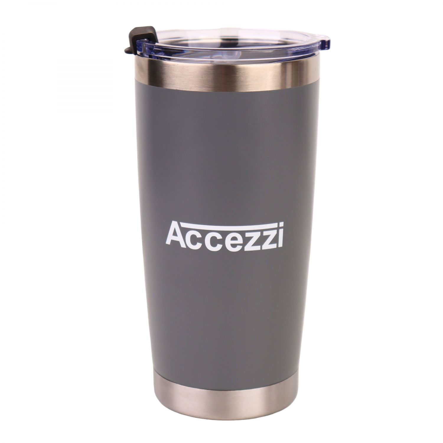 Accezzi 20oz stainless steel tumbler, grey