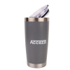 Accezzi 20oz stainless steel tumbler, grey