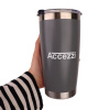 Accezzi 20oz stainless steel tumbler, grey