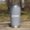 Accezzi 20oz stainless steel tumbler, grey