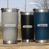 Accezzi 20oz stainless steel tumbler, grey