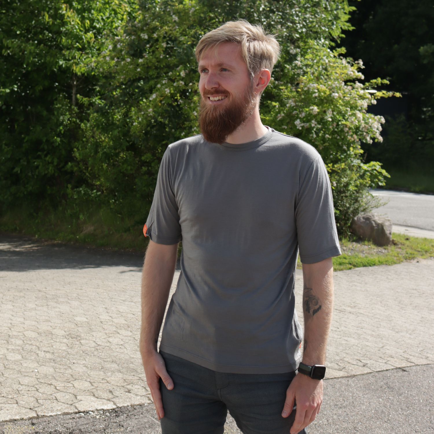 Aeonian Merino, tee, men, grey