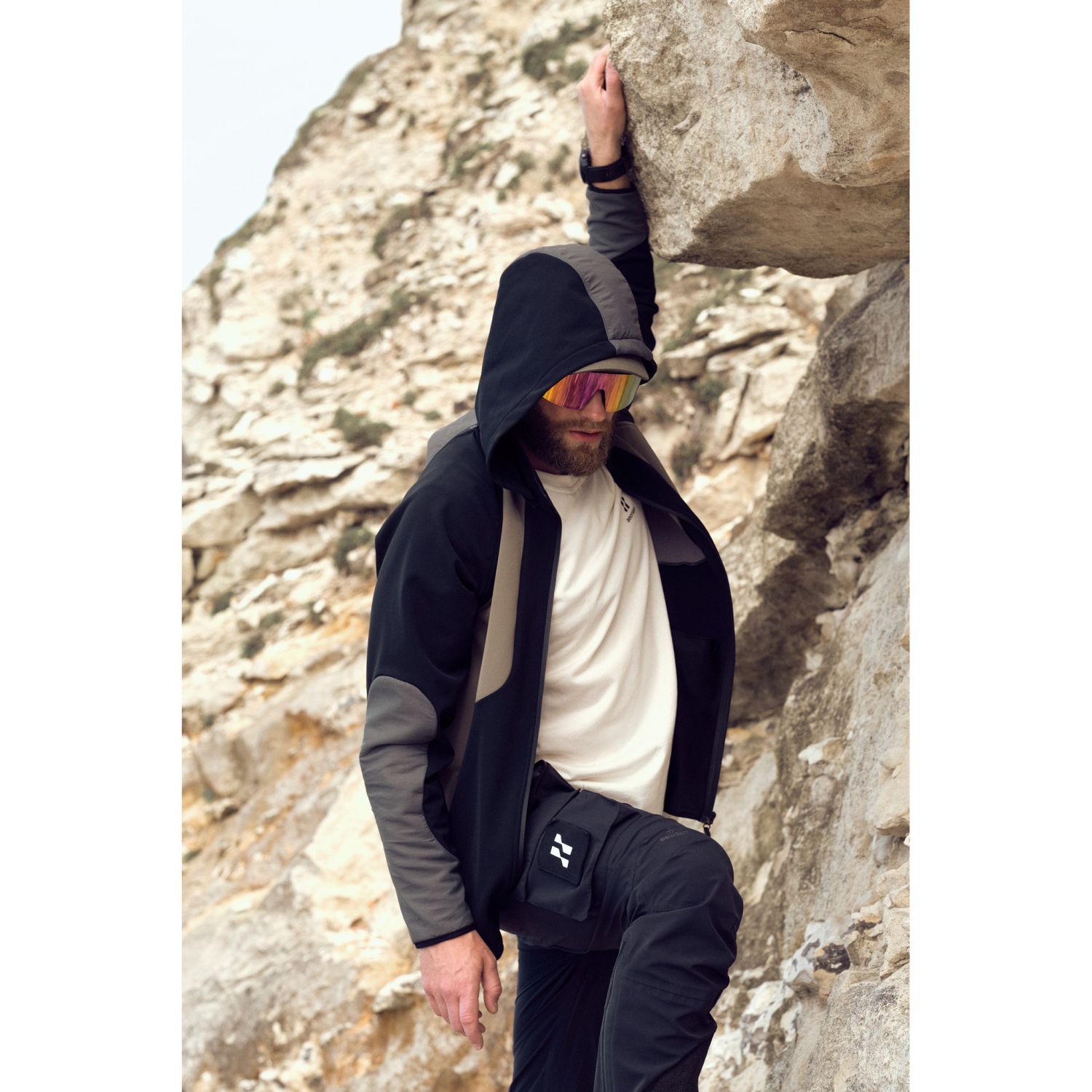 Aeonian the FENIX, giacca softshell, uomo, nero/khaki