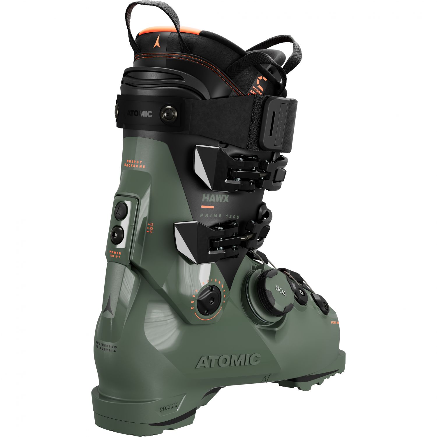 Atomic Hawx Prime 120 S BOA, skistøvler, herre, grøn/sort