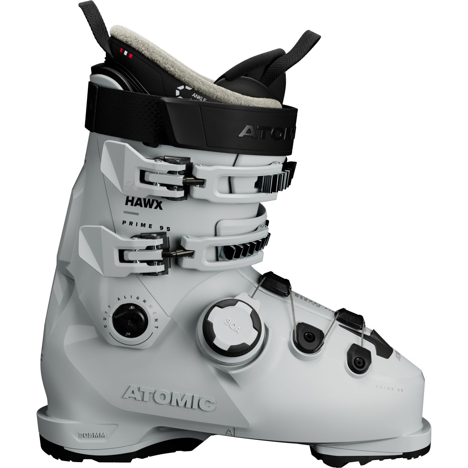 Atomic Hawx Prime 95 BOA, chaussures de ski, femme, gris clair