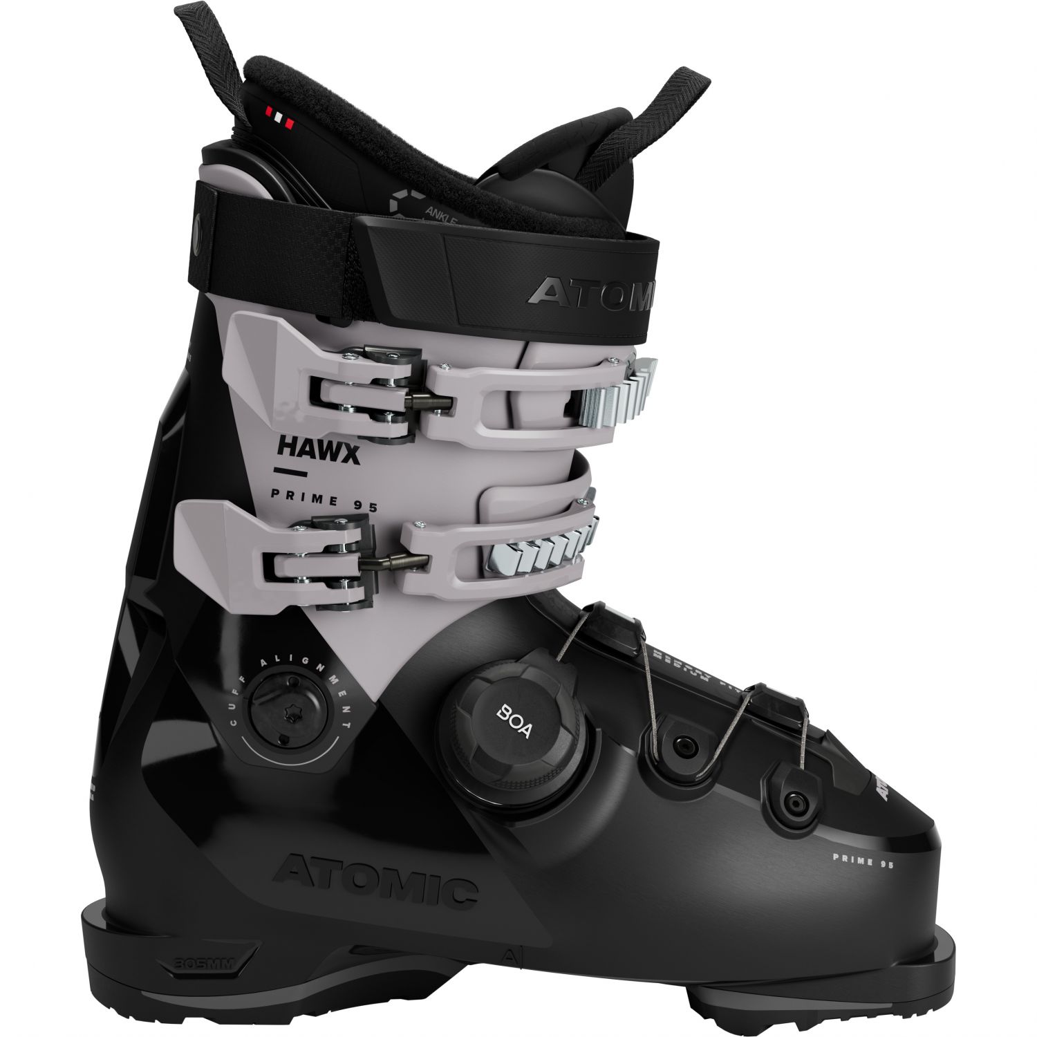 Atomic Hawx Prime 95 BOA, chaussures de ski, femme, noir/gris