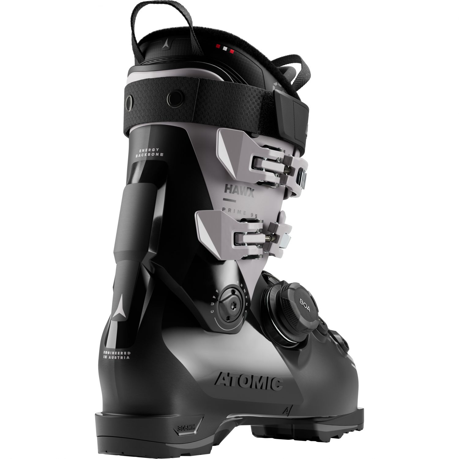 Atomic Hawx Prime 95 BOA, monot, naiset, musta/harmaa