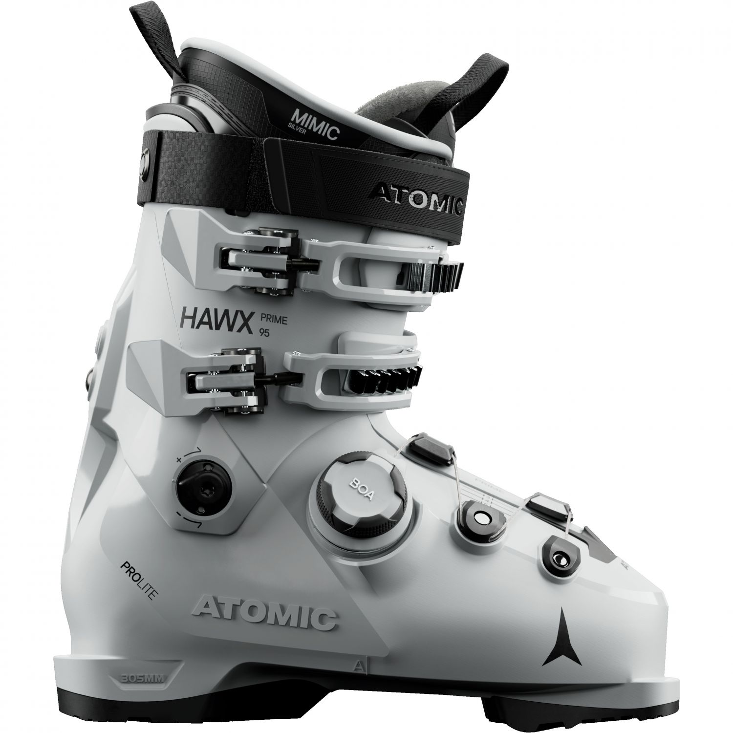 Atomic Hawx prime 95 BOA, skistøvler, dame, grå