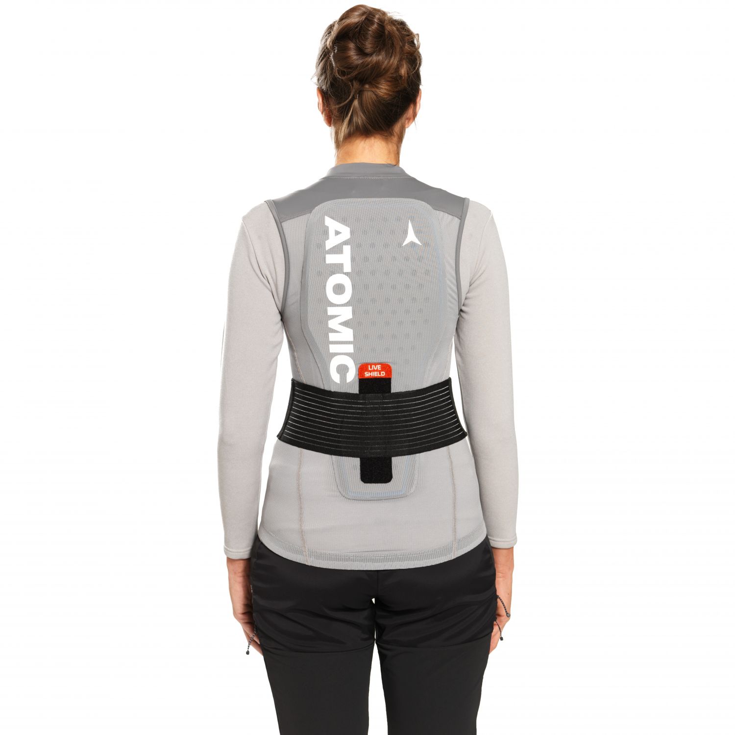 Atomic Live Shield Vest, selkäsuoja, nainen, harmaa
