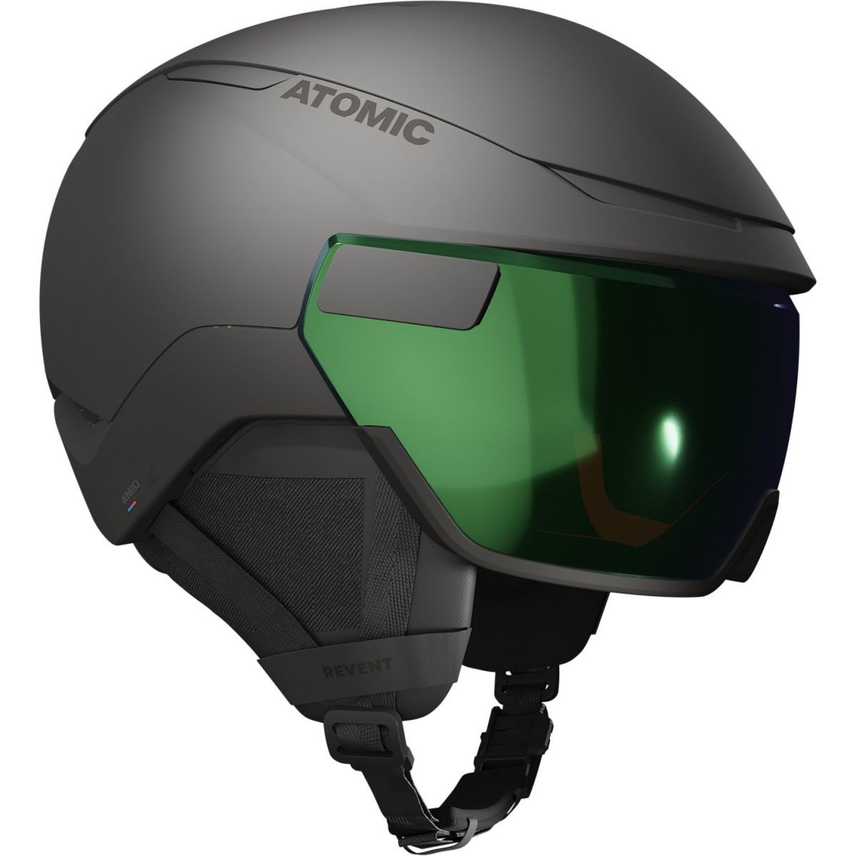 Atomic Revent GT Amid Visor HD, Skidhjälm med Visir, Svart