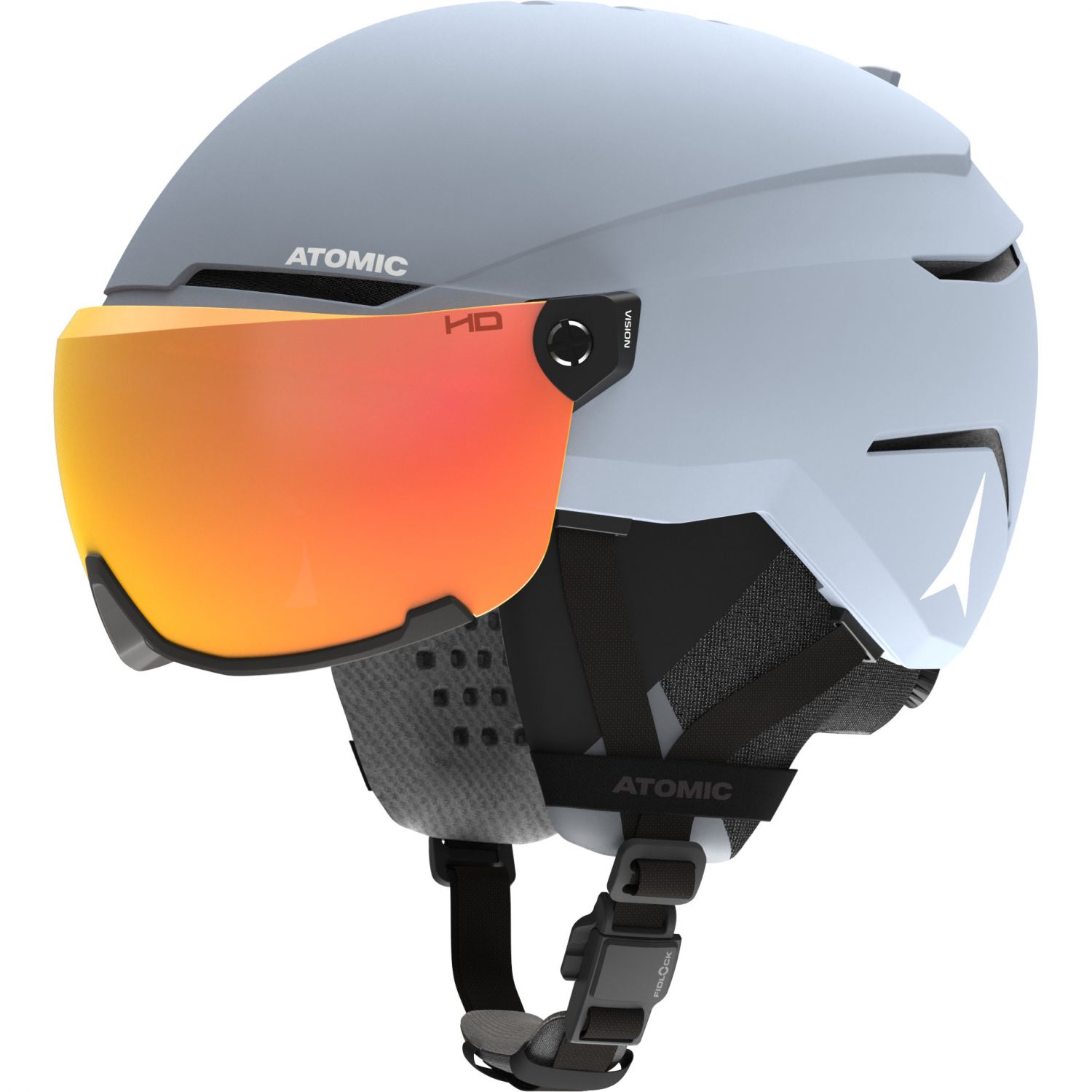 Atomic Savor Amid Visor HD, Skidhjälm med Visir, Grå