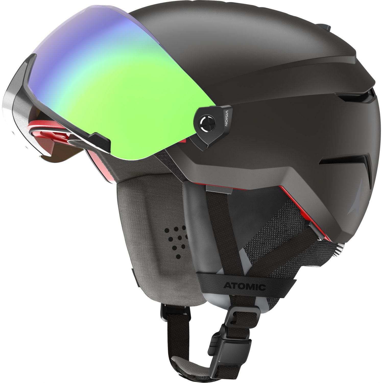 Atomic Savor Amid Visor HD, Skidhjälm med Visir, Svart