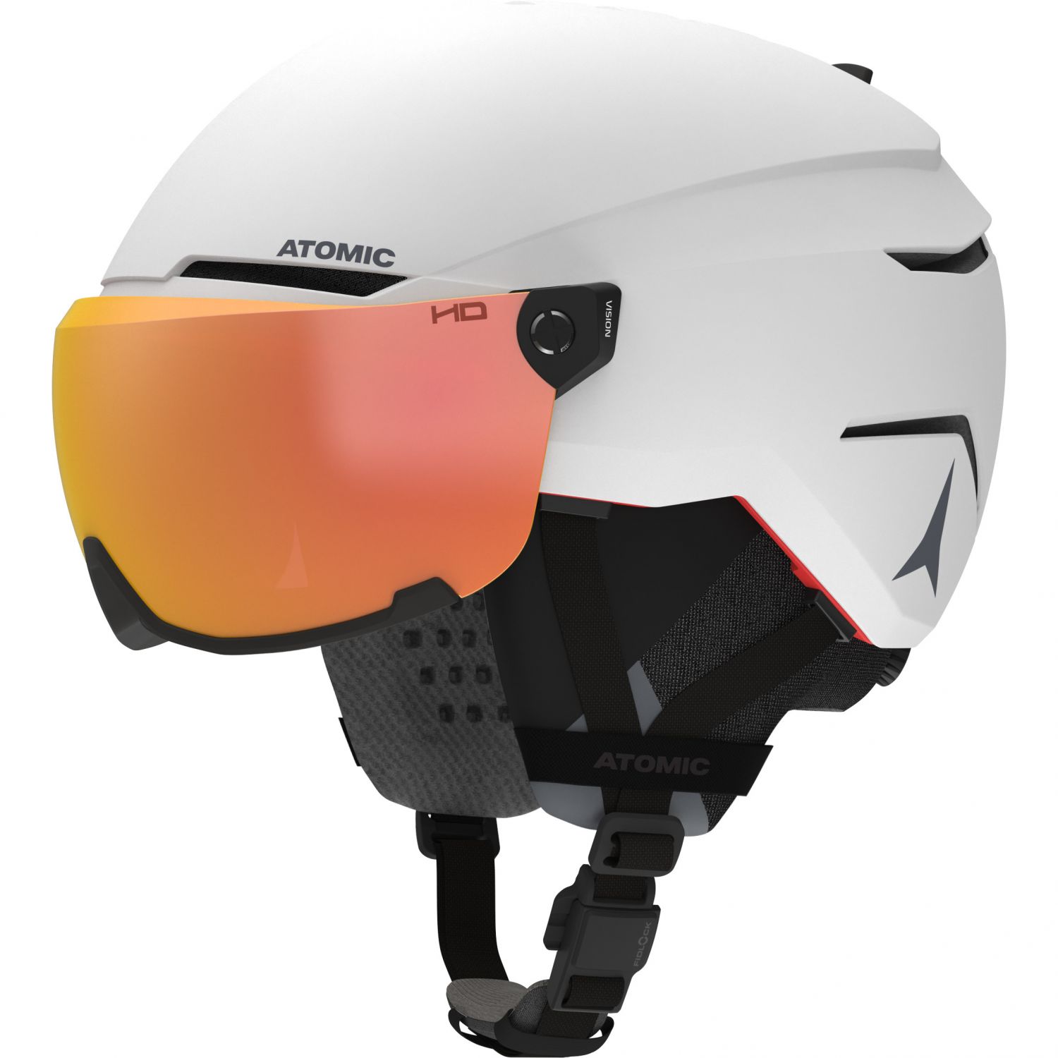 Atomic Savor Amid Visor HD, Skidhjälm med Visir, Vit