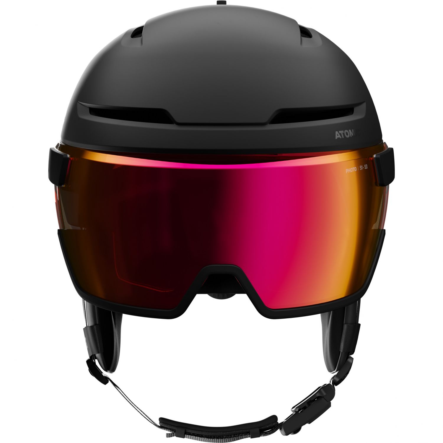 Atomic Savor GT Amid Visor Photo, skihelm met vizier, zwart