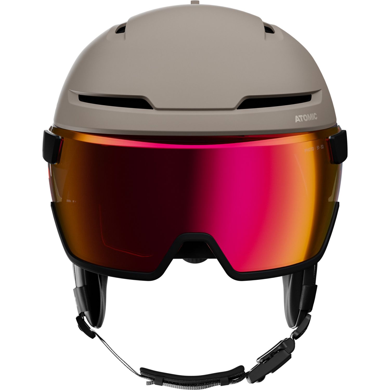 Atomic Savor GT Amid Visor Photo, skihjelm med visir, beige