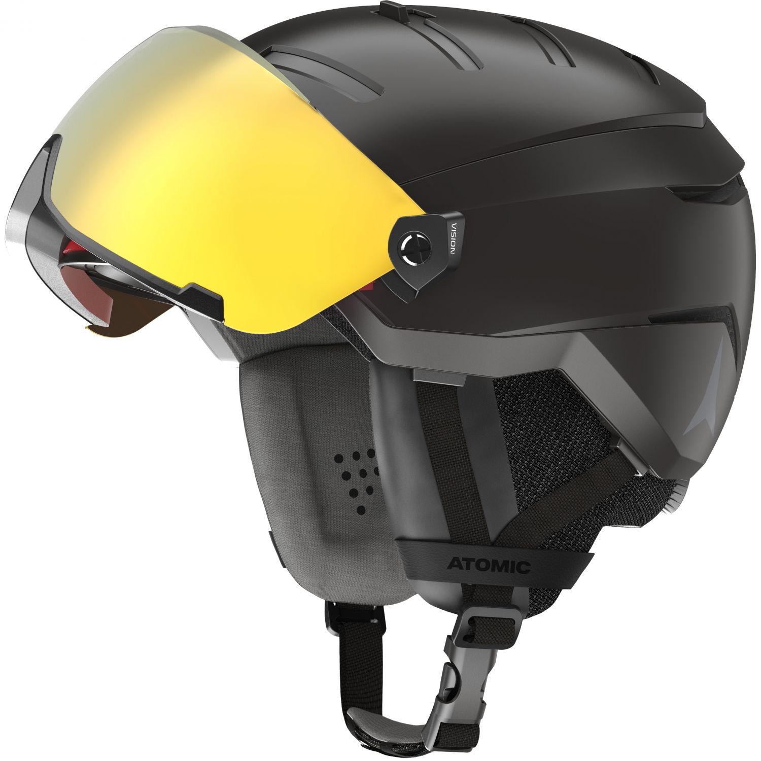 Atomic Savor GT Visor Stereo, Skihelm mit Visier, schwarz