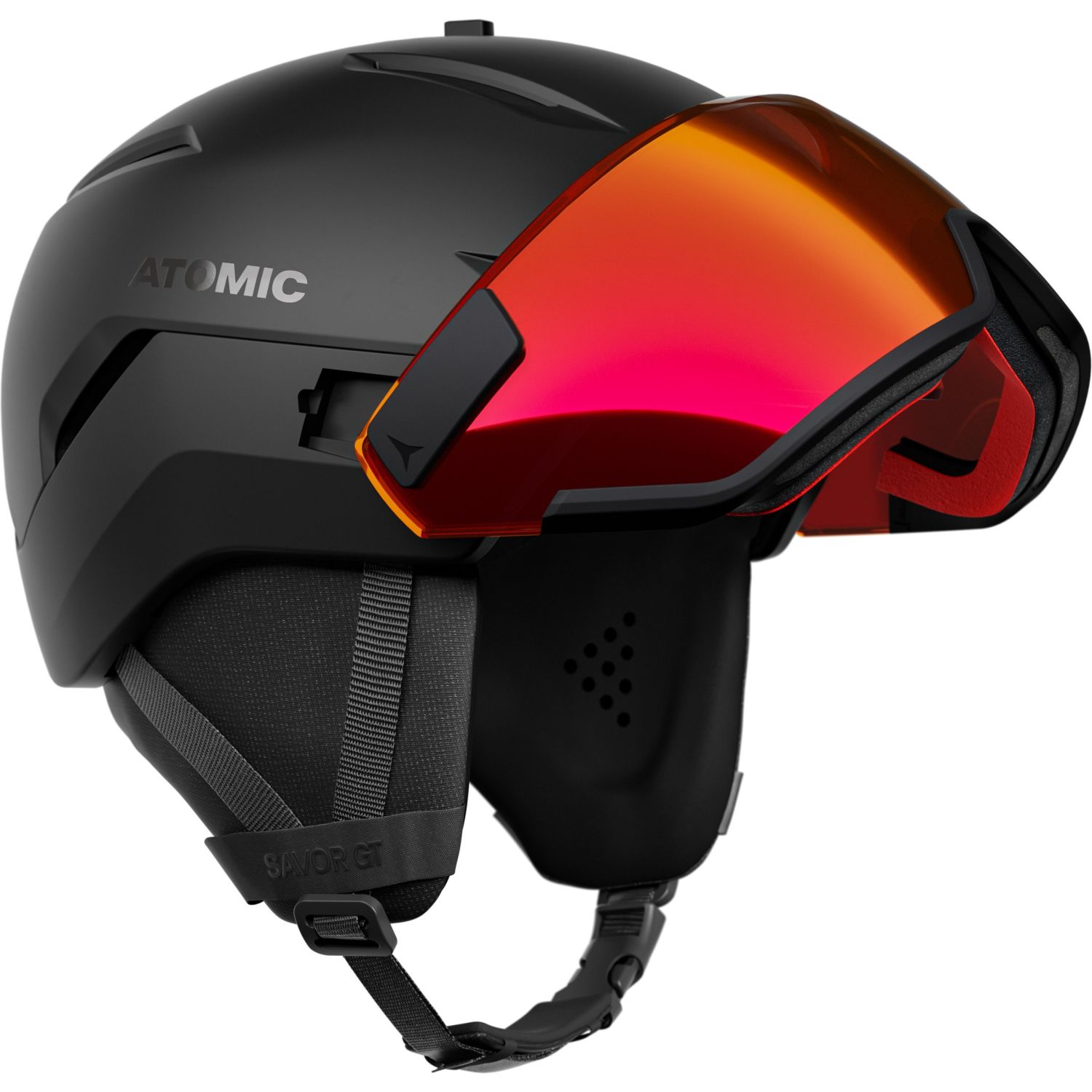 Atomic Savor GT Visor Stereo, skihjelm med visir, sort