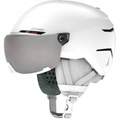Atomic Savor Visor, laskettelukypärä visiirillä, junior, valkoinen