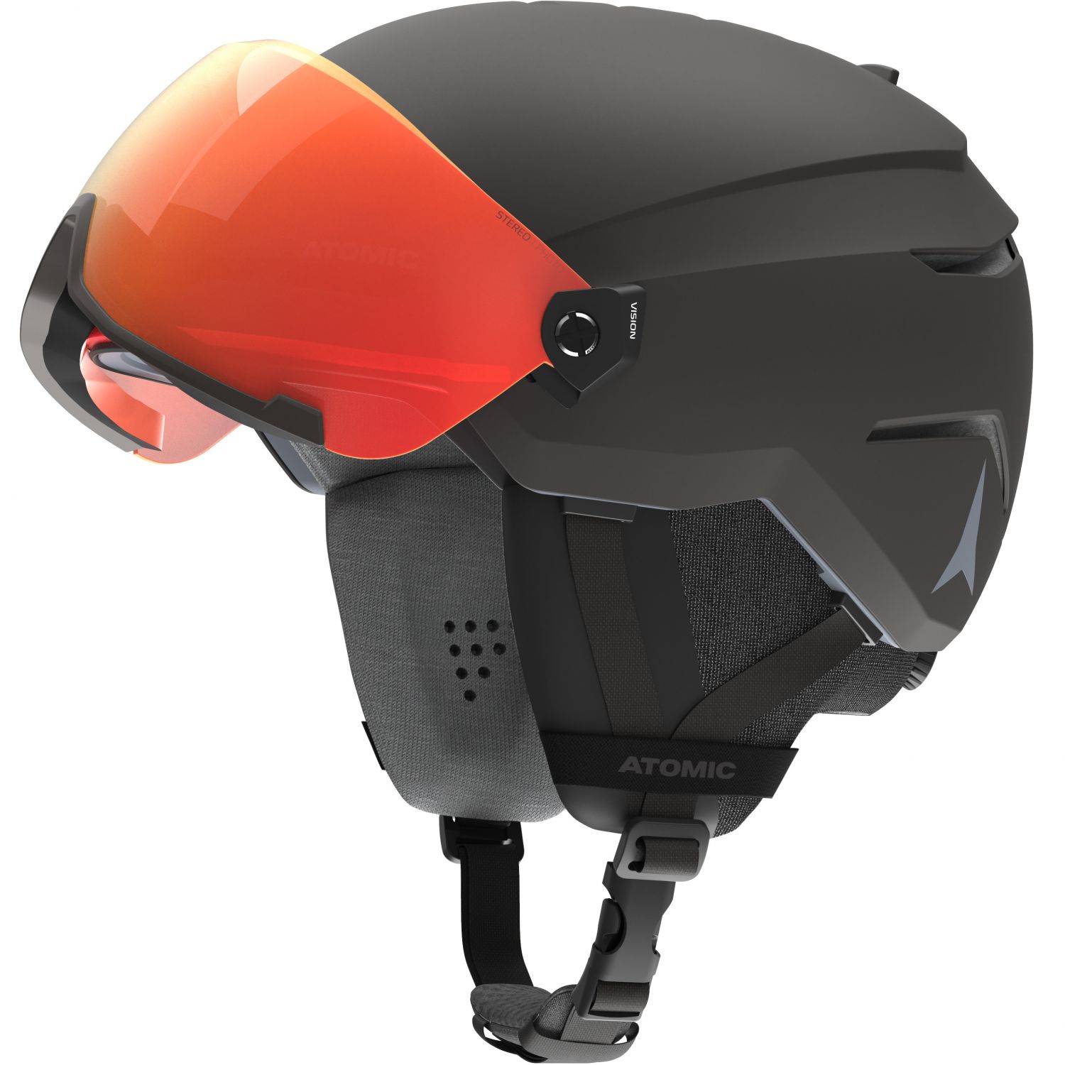 Atomic Savor Visor Photo, ski helm met vizier, zwart