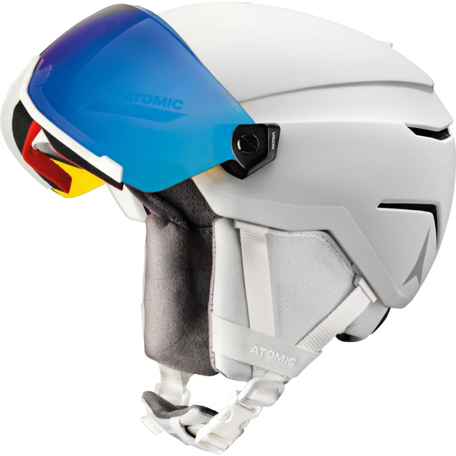 Atomic Savor Visor Stereo, casco da sci con visiera, bianco