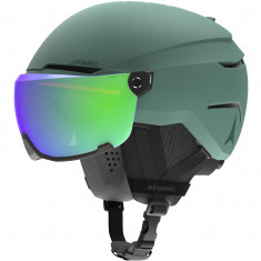 Atomic Savor Visor Stereo, Skihjelm med Visir, Green