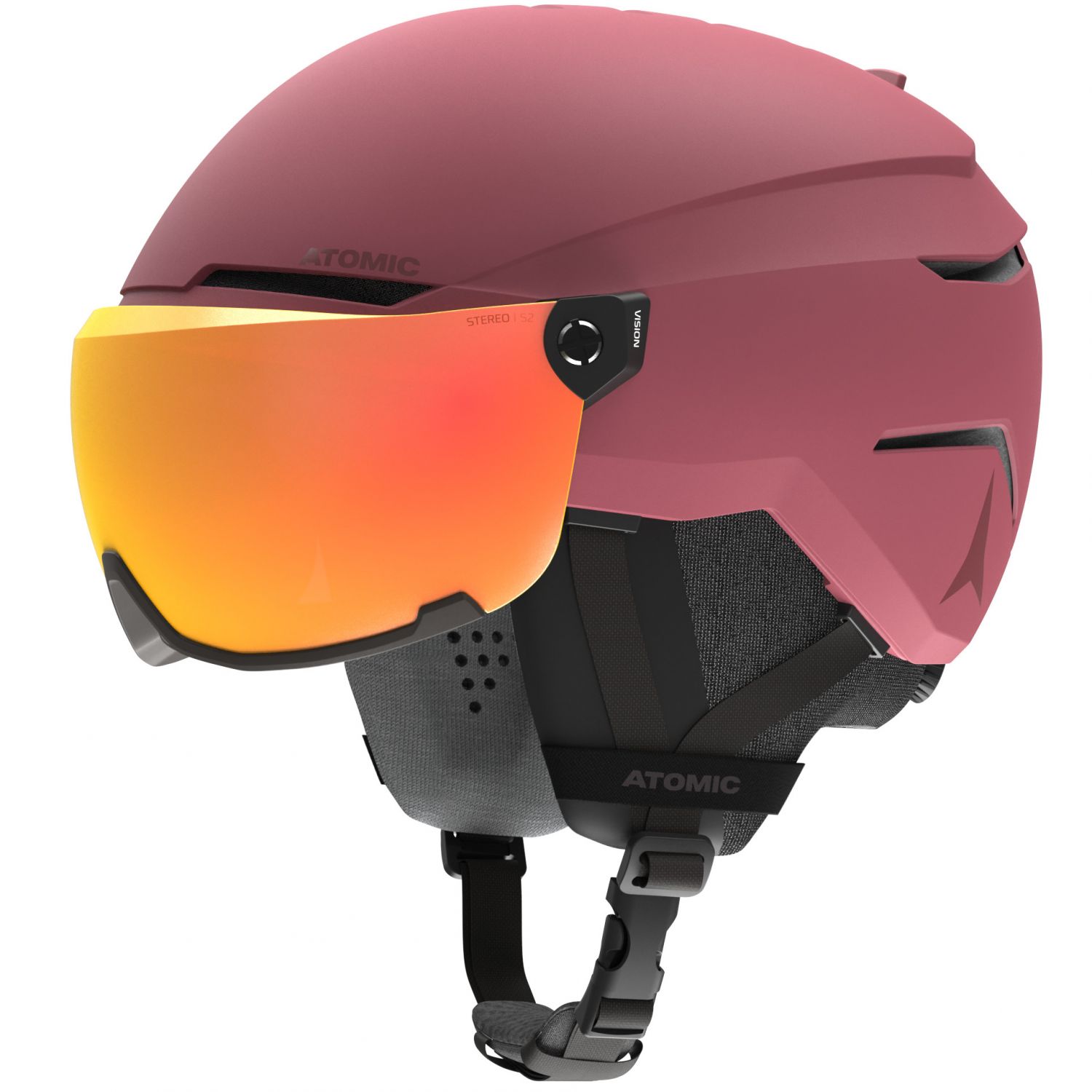 Atomic Savor Visor Stereo, sísisak beépített plexivel, maroon