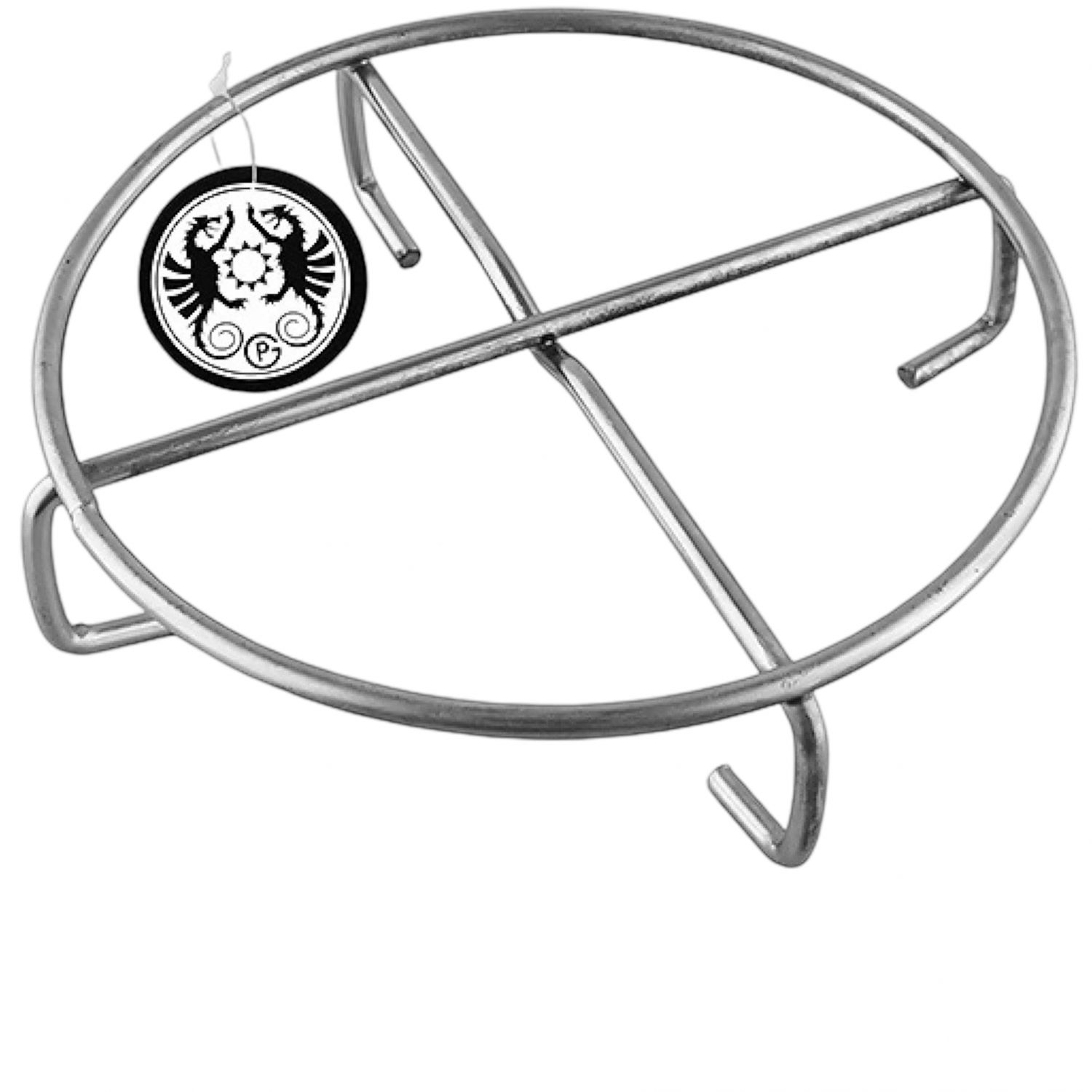 Base para forno holandês Petromax, base para copos, prateado